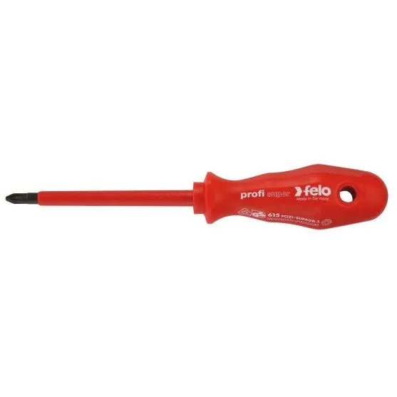 Destornill.cruz 1000v pz0 x 60mm (91500190) - FELO