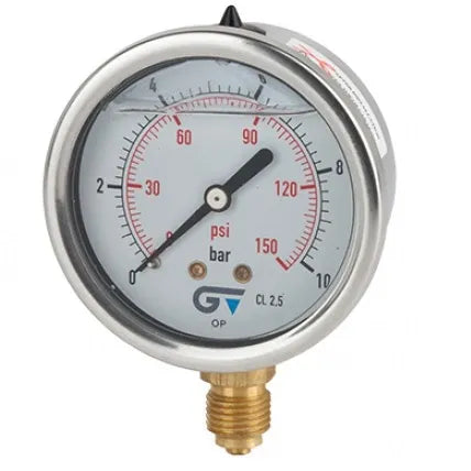 Manometro 25 bar/ 350 lb  glicerina (3822 025) - GENEBRE