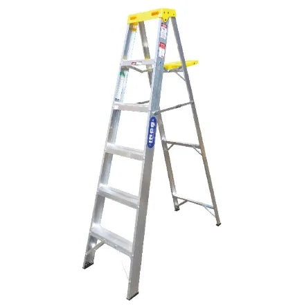 Escalera tijera alum.3,66 mt,12 pel.amarilla (10538207) - INCO