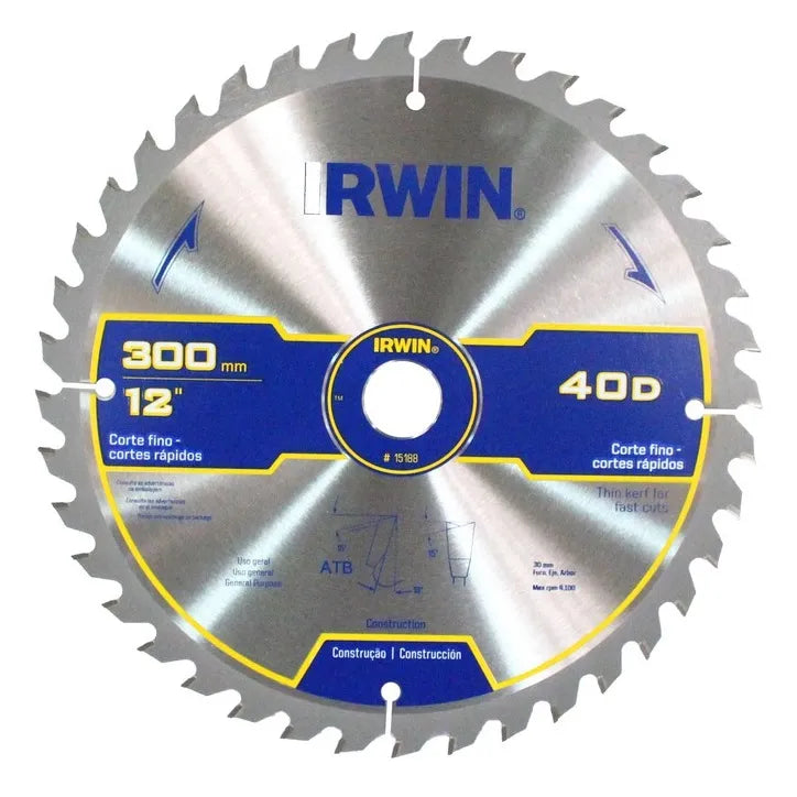 Disco s.circular 12 40 dtes. widia (15188) - IRWIN