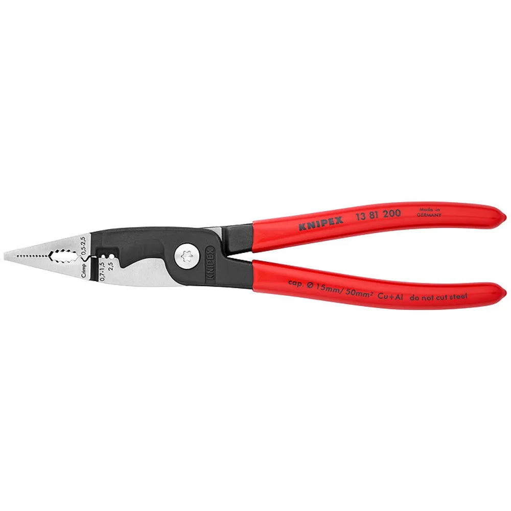 Alicate p/instalaciones electricas  8" (1381200) - KNIPEX