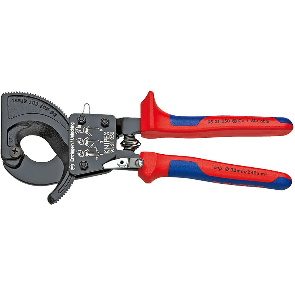 Corta cables 10" t/chicharra (9531250) - KNIPEX