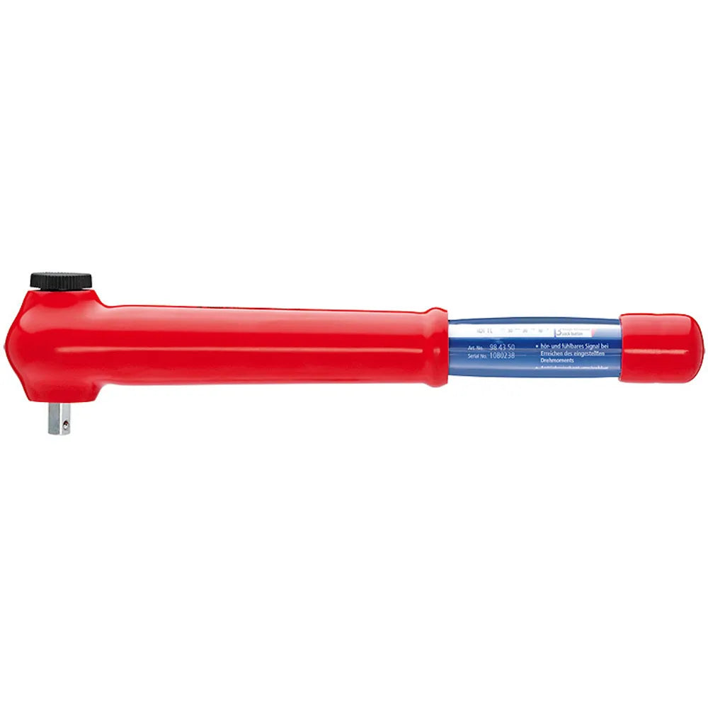 Llave torque aislada 1/2" 1000v. 5-50 nm (984350) - KNIPEX