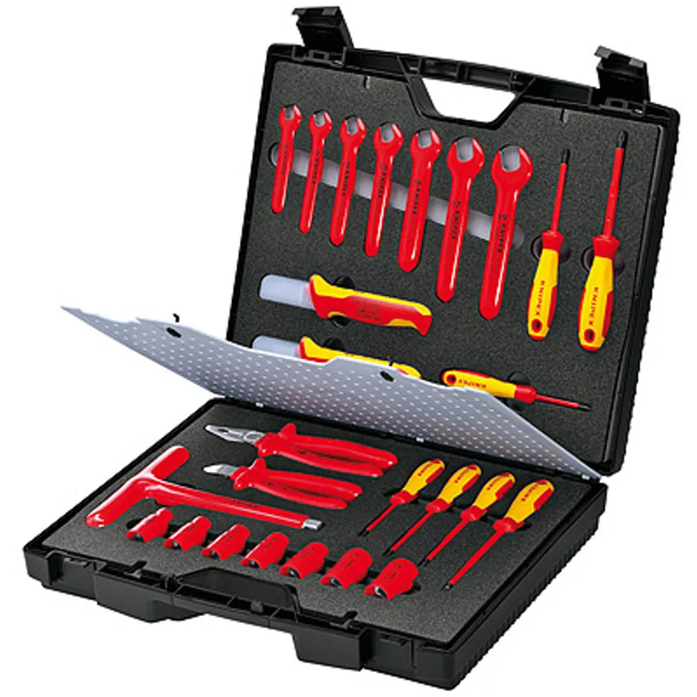 Maleta p/herramientas 26 pzs. 1000v. (989912) - KNIPEX
