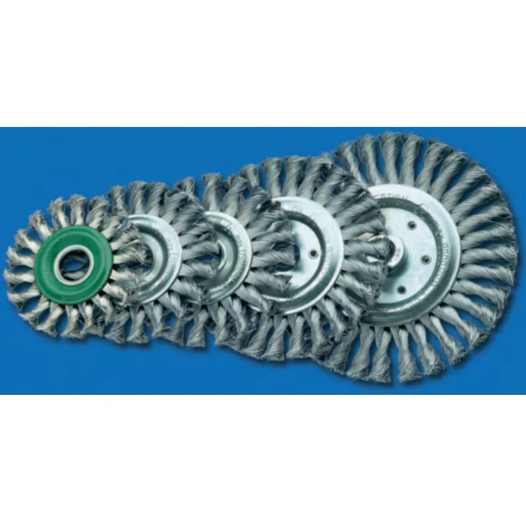 Grata circular 4.1/2" c/hilo ac. inox. (472717) - LESSMANN