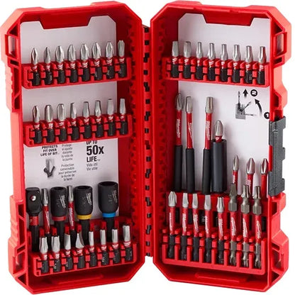 JGO PUNTAS ATORNILLADOR IMPACTO 54 PIEZAS CON ADAPTADORES (48-32-4010) MILWAUKEE