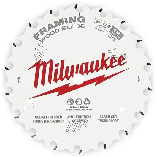 Disco sierra para madera 7-1/4" de 60 dientes (MILWAUKEE0040) - MILWAUKEE