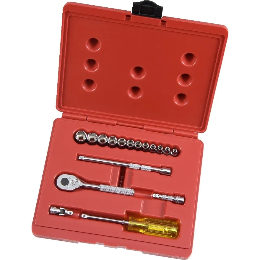 Jgo. dados []1/4" 4-14 mm. 17 pzas (j47204) - PROTO