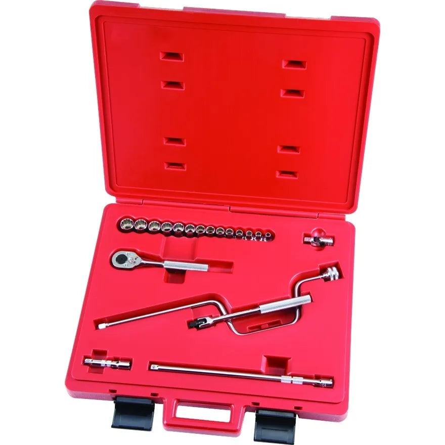 Jgo. dados []3/8"  6 a 19 mm  20 pz. (j52224) - PROTO