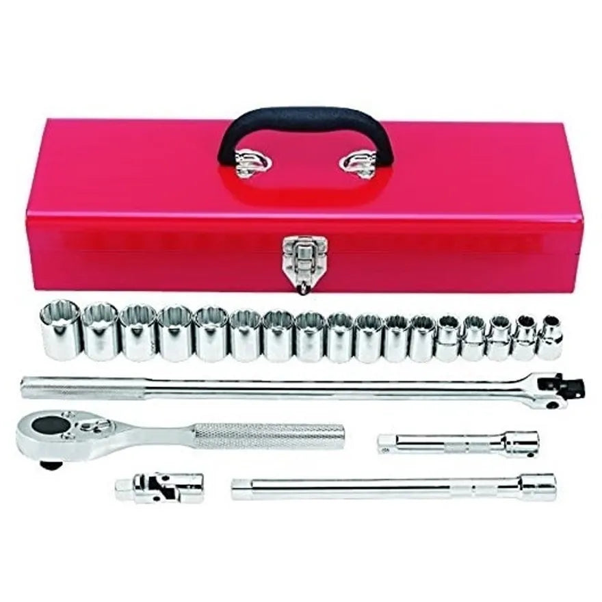 Jgo. dados []1/2" 10-26 mm. 18 pz. (j54210a) - PROTO