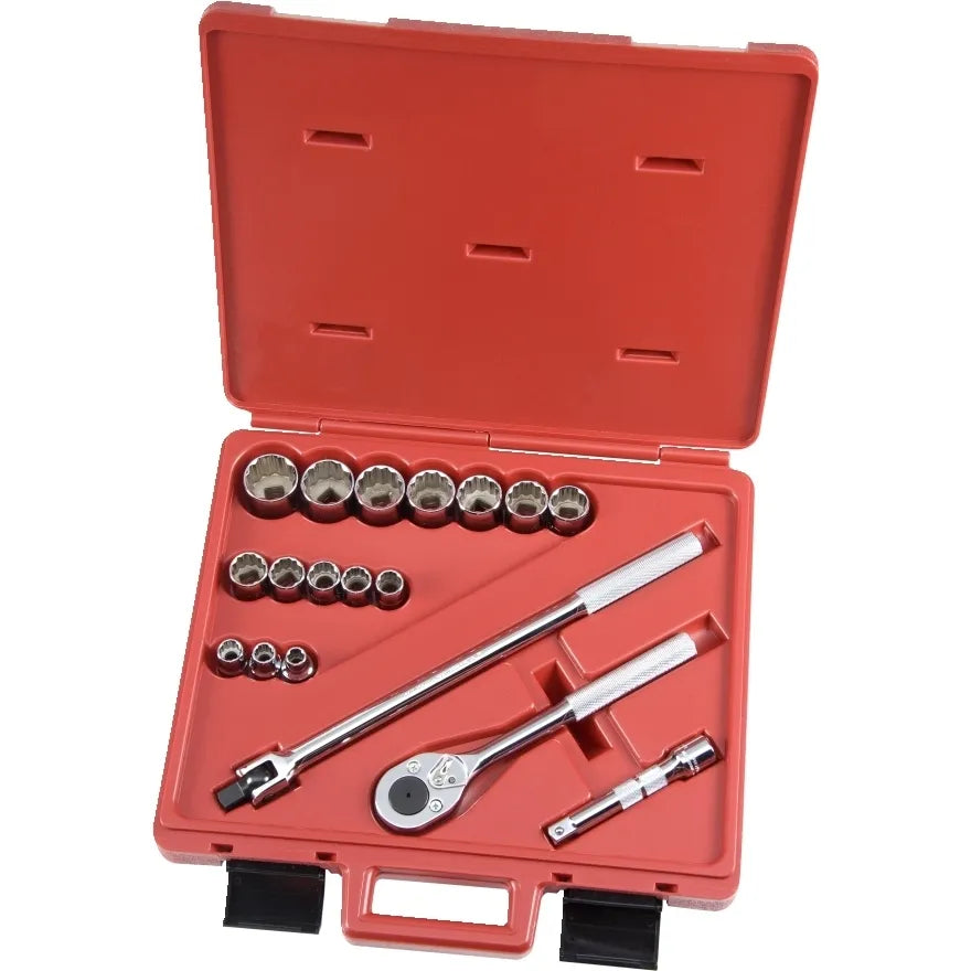 Jgo. dados []1/2" 3/8"-1.1/4" 18 pz. (j54120) - PROTO