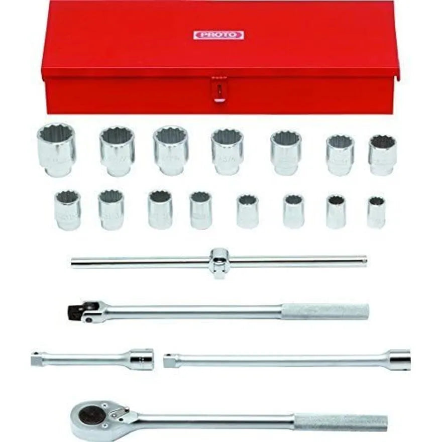 Jgo. dados []3/4"  7/8"-2"  20 pzas (j55102a) - PROTO