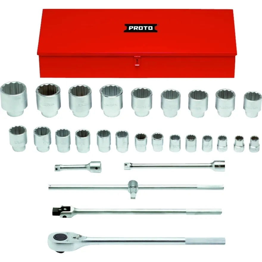 Jgo. dados []1" 1.1/16" a 3.1/2" 29 pz. (j57104a) - PROTO