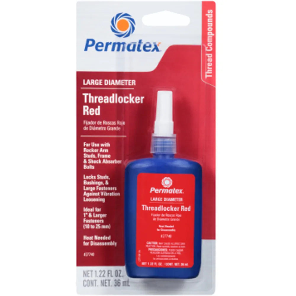 Trabador diametros grandes 277 rojo 36ml (27740) - PERMATEX
