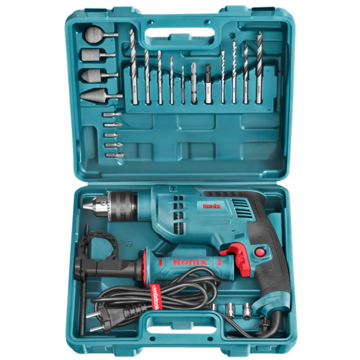 Kit Taladro Percutor Ronix RS-0007 750W 13mm