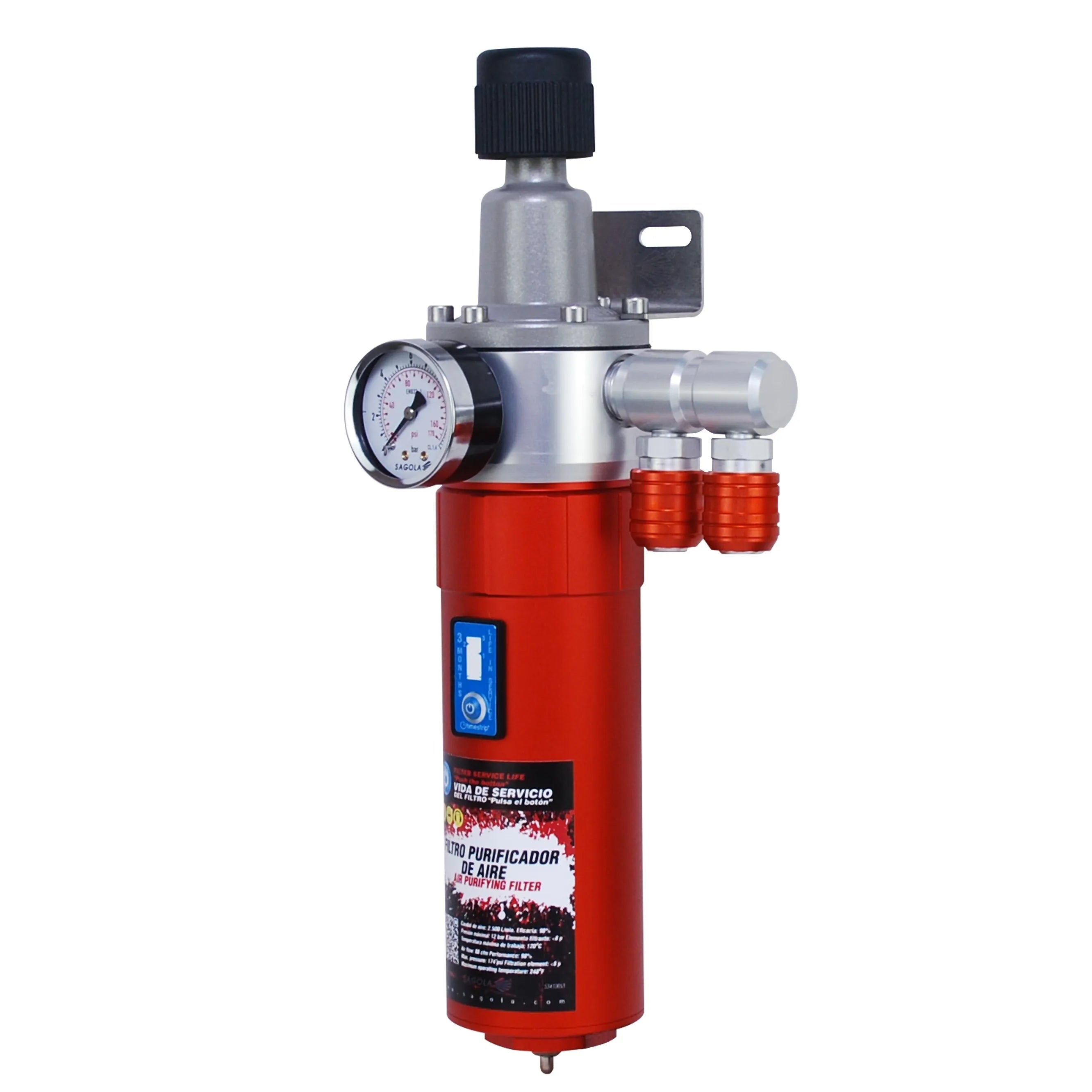 Purificador/regulador premium 5000 1/4 (10730204) - SAGOLA
