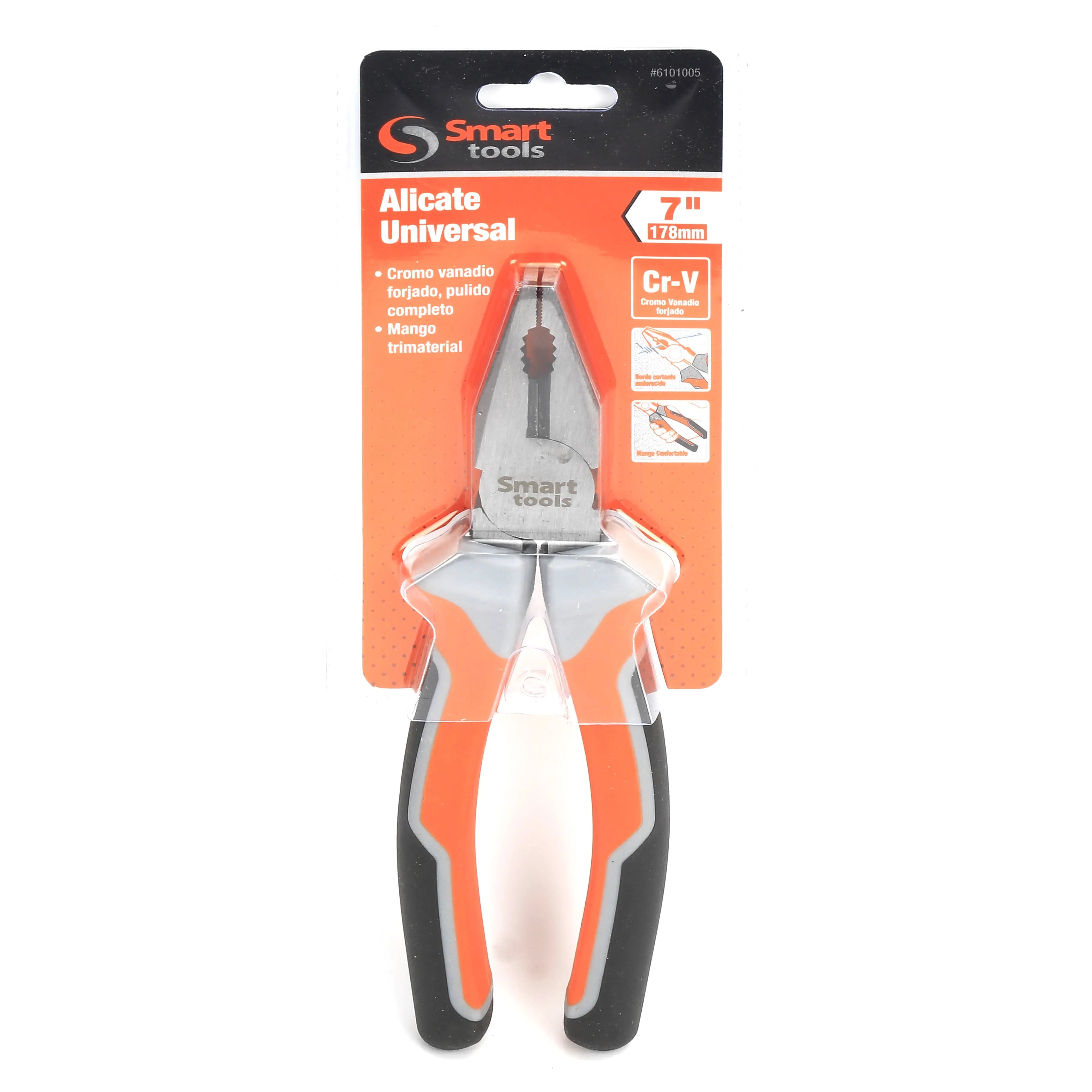 Alicate universal de 7"  cr/v (6101005) - SMARTTOOLS