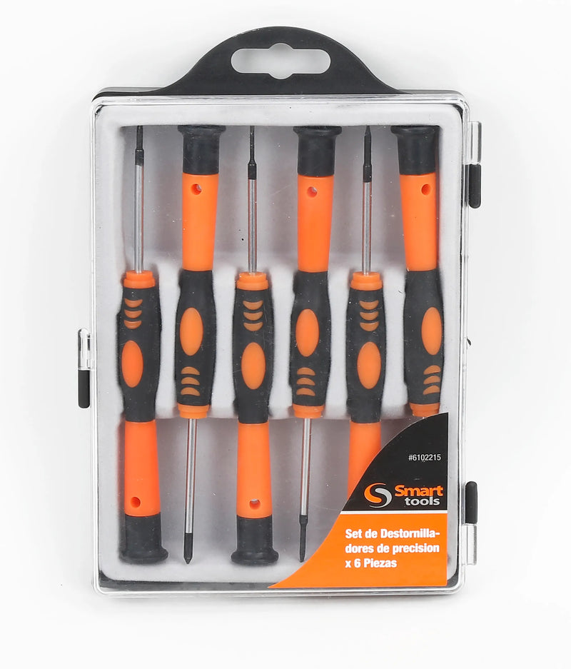 JGO. DESTORNILLADORES PRECISION 6 PZS. - SMART TOOLS