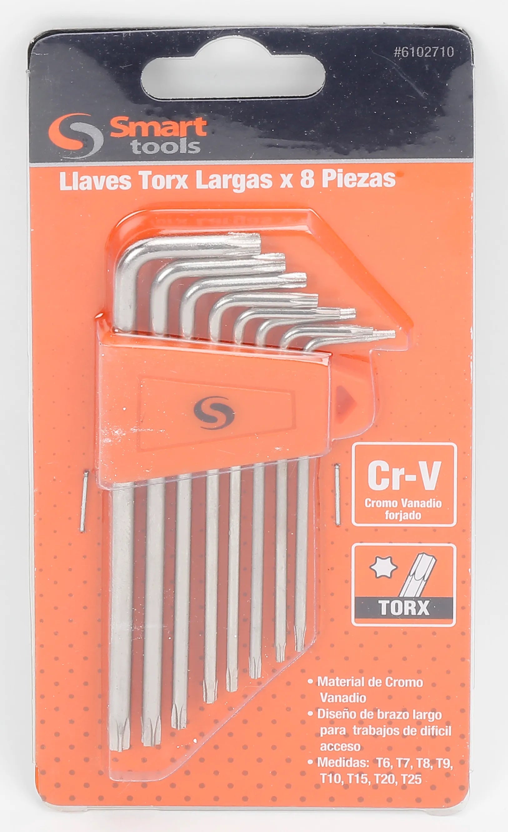 Juego llaves torx de 8 pzs.  t9 a t25 (6102710) - SMARTTOOLS