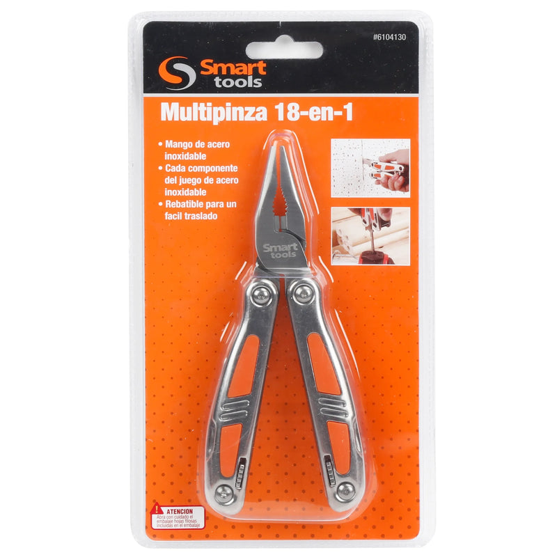HERRAMIENTA MULTIPROPOSITO 18 EN 1 AC. INOX. - SMART TOOLS