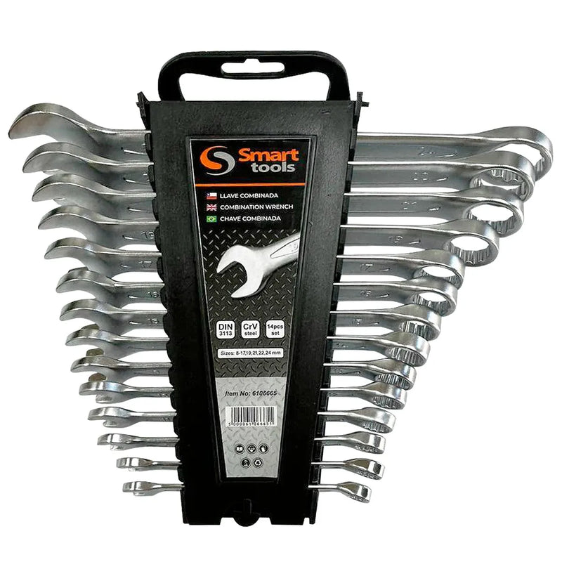 JGO. LLAVES PTA.-CORONA 8-17 MM. 6 PZS. - SMART TOOLS