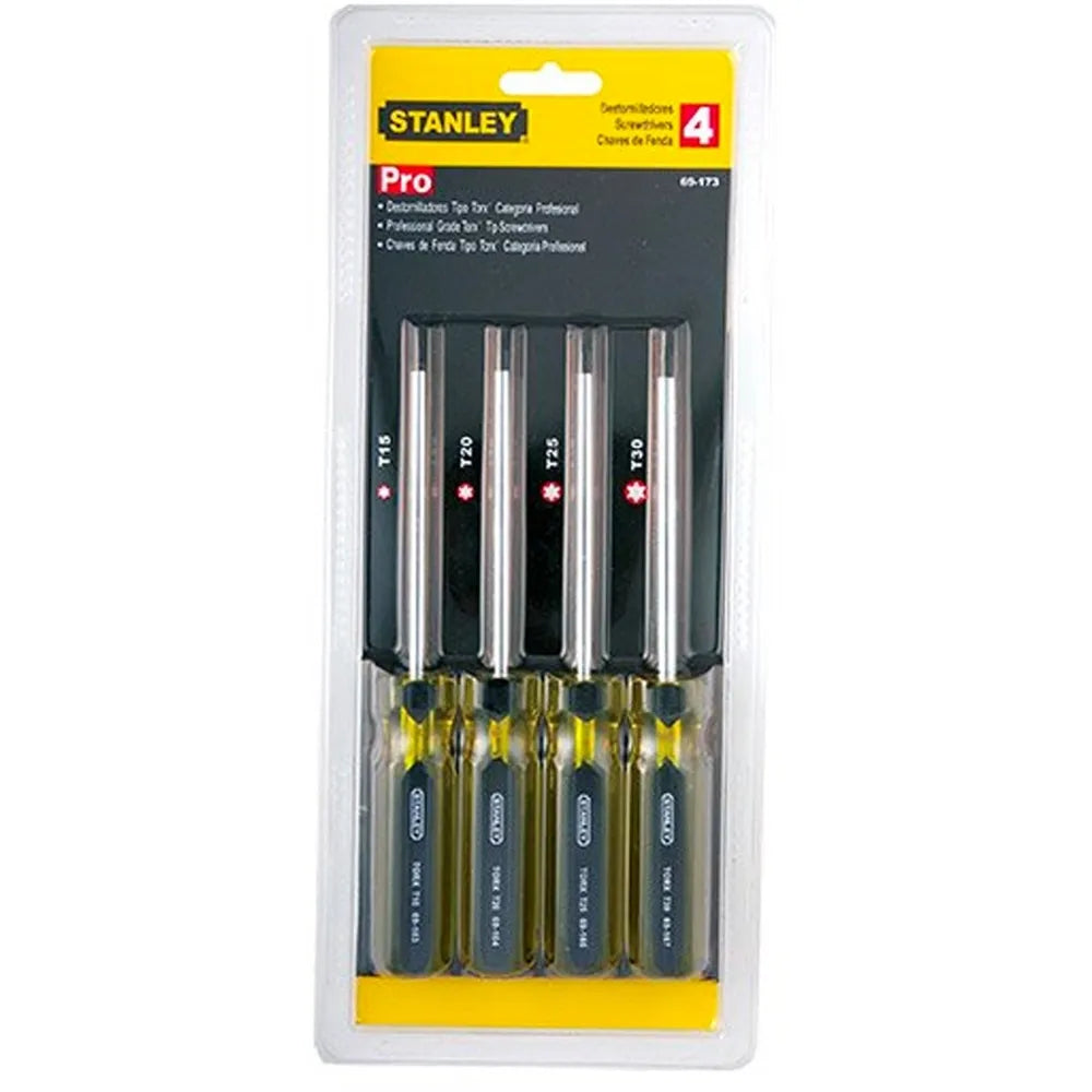 Jgo. destornill. 4 pzs. torx  r/a. (stht69173) - STANLEY