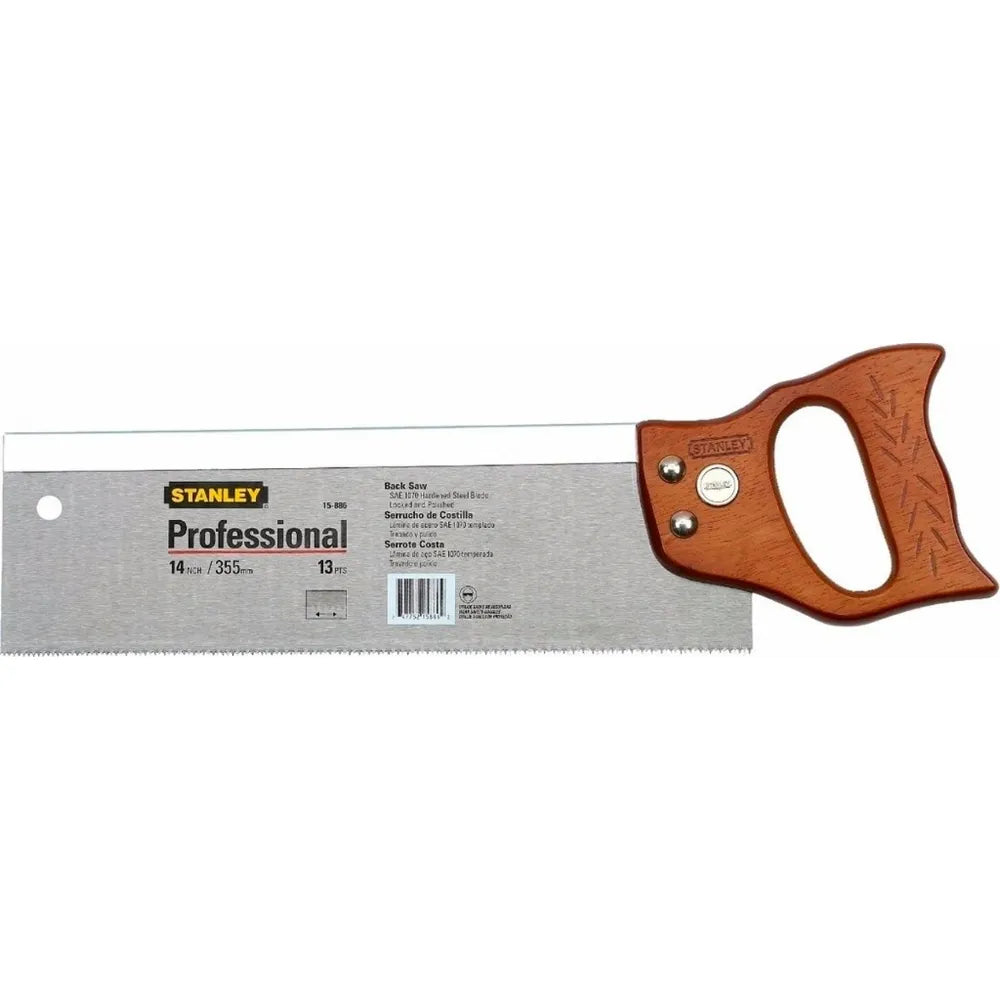 Serrucho costilla de 12", 12 dtes. (15-884) - STANLEY