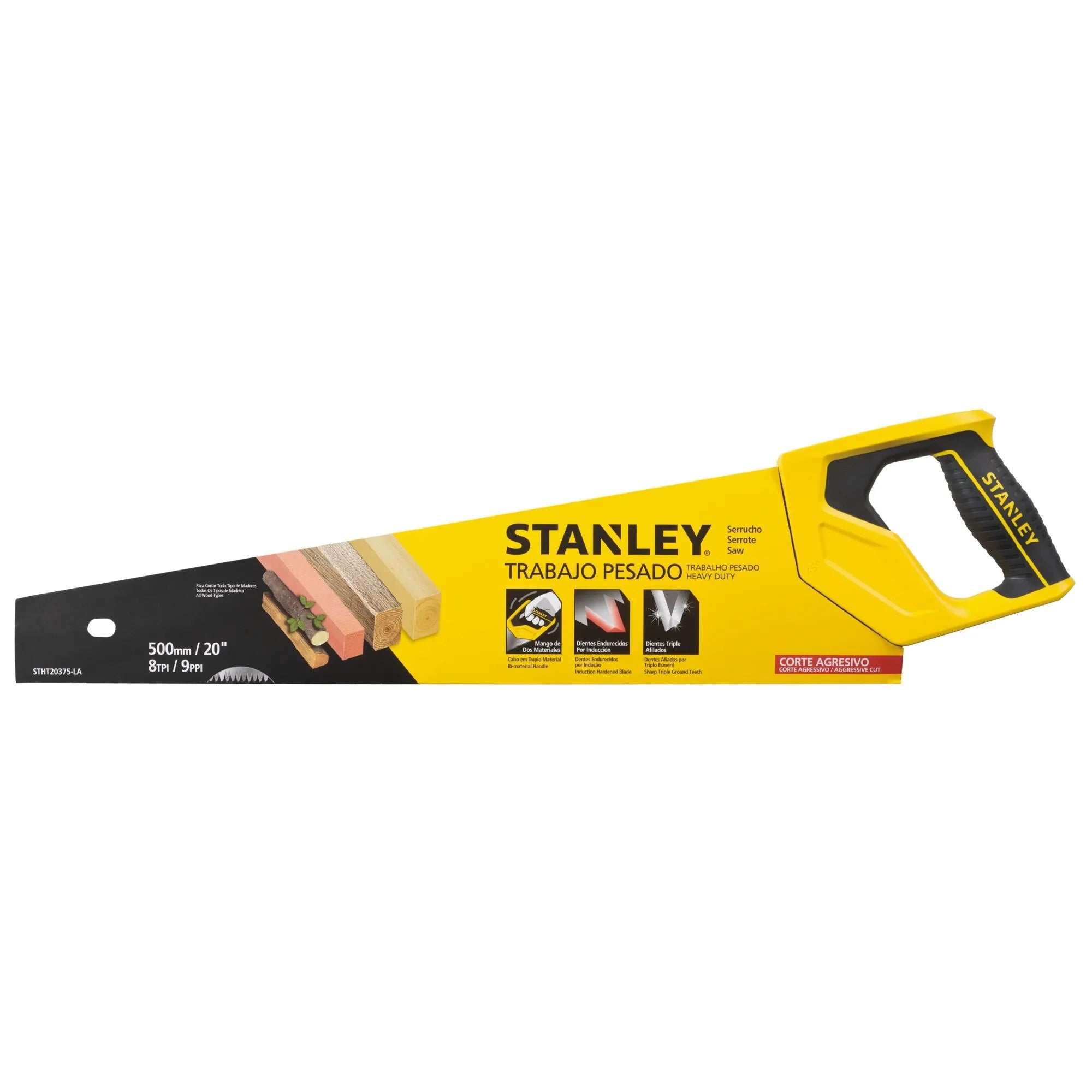 Serrucho mango bi-material 15" (stht20373-) - STANLEY