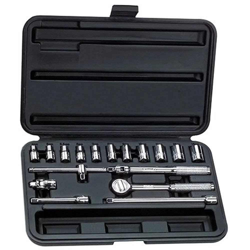 Jgo. dados []1/4"  5/32-1/2" 17 pzas. (86-118) - STANLEY