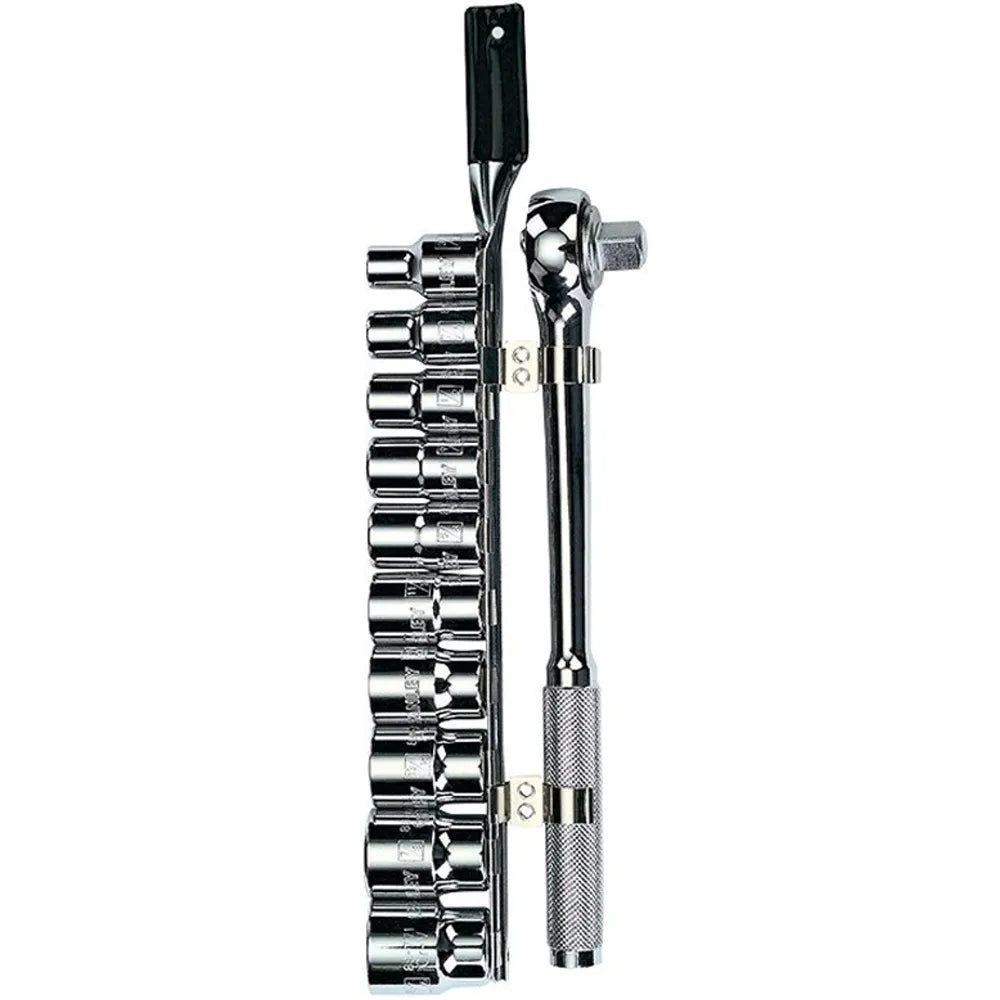 Jgo. dados []1/2" 10-19 mm., 11 pzas. (86-734) - STANLEY
