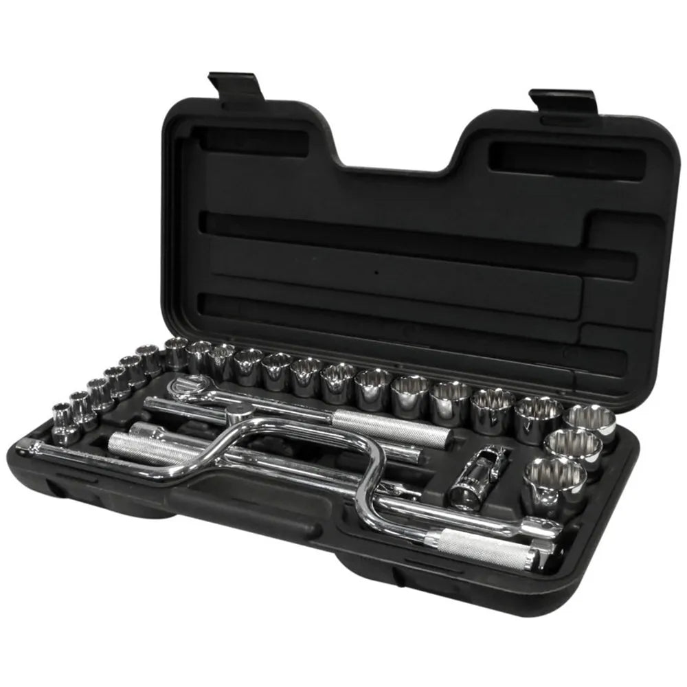 Jgo. dados []1/2" 10-32 mm., 29 pzas. (86-504) - STANLEY