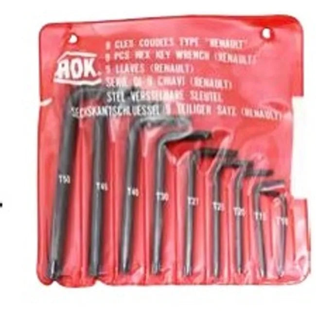 Jgo. llaves torx  9 pzas. (vi-01426) - TAIWAN