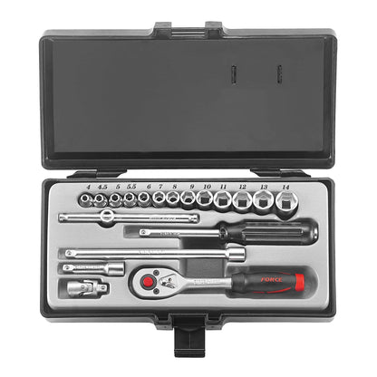 Jgo. dados []1/4 4-14 mm. (2203-5) - FORCE