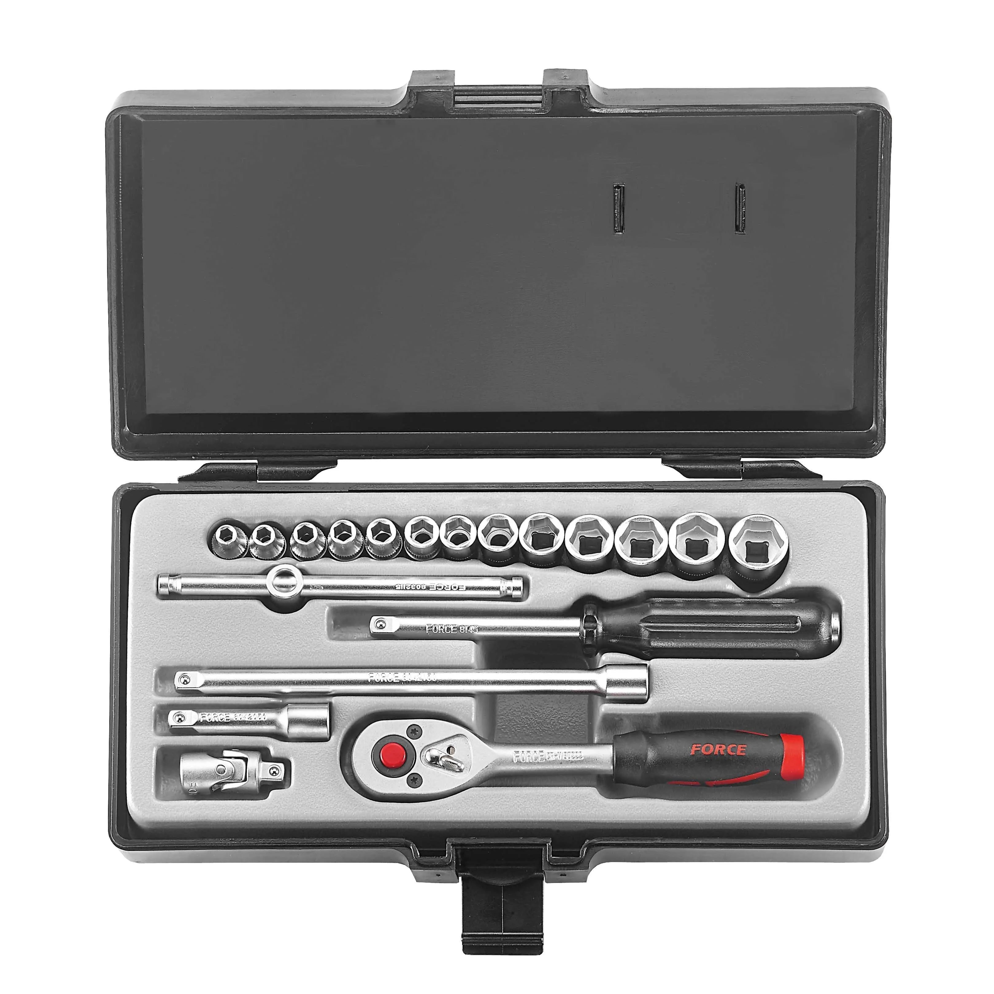 Jgo. dados []1/4" 3/16"-9/16" (2203s-5) - FORCE