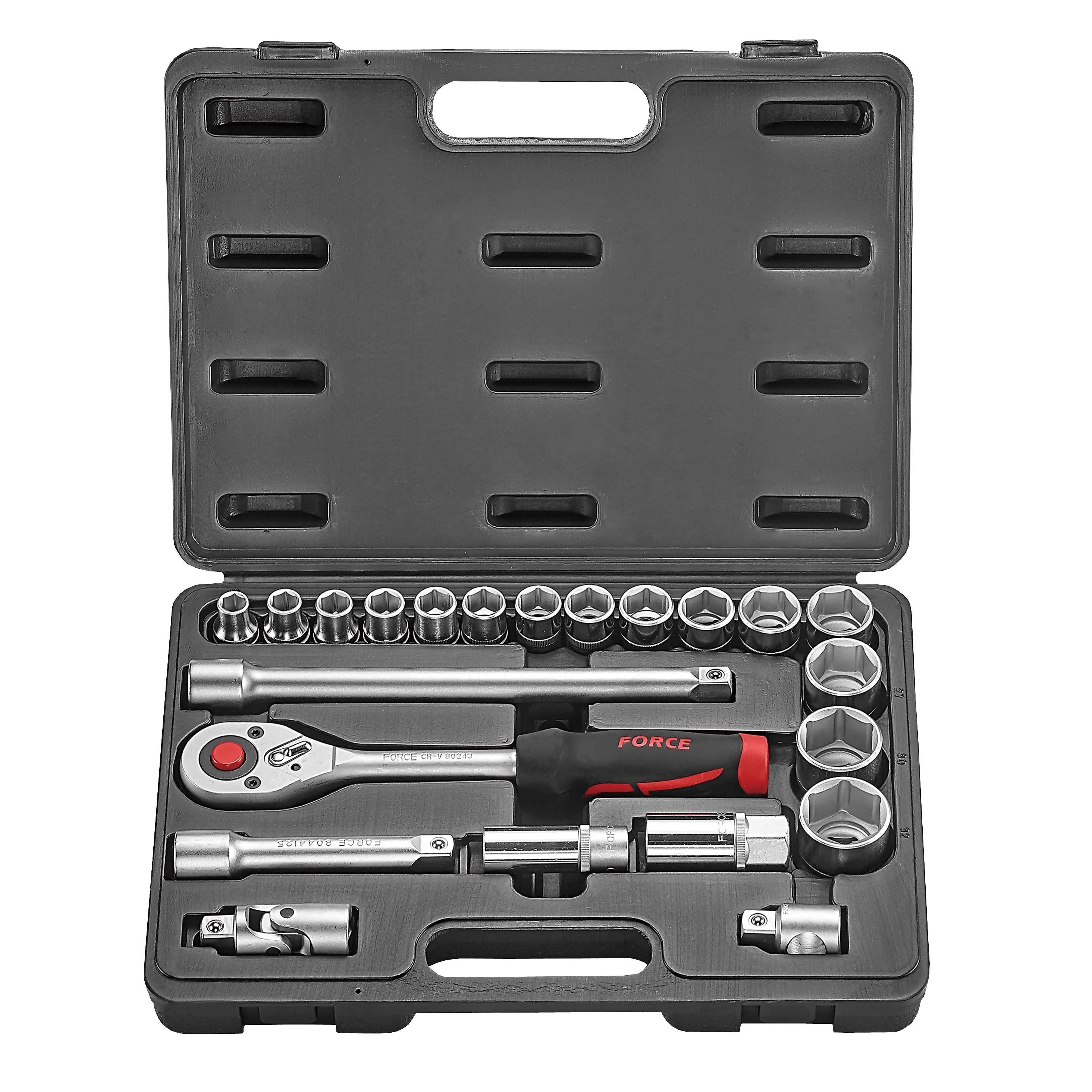 Jgo. dados []1/2" 10-32 mm. (4223) - FORCE