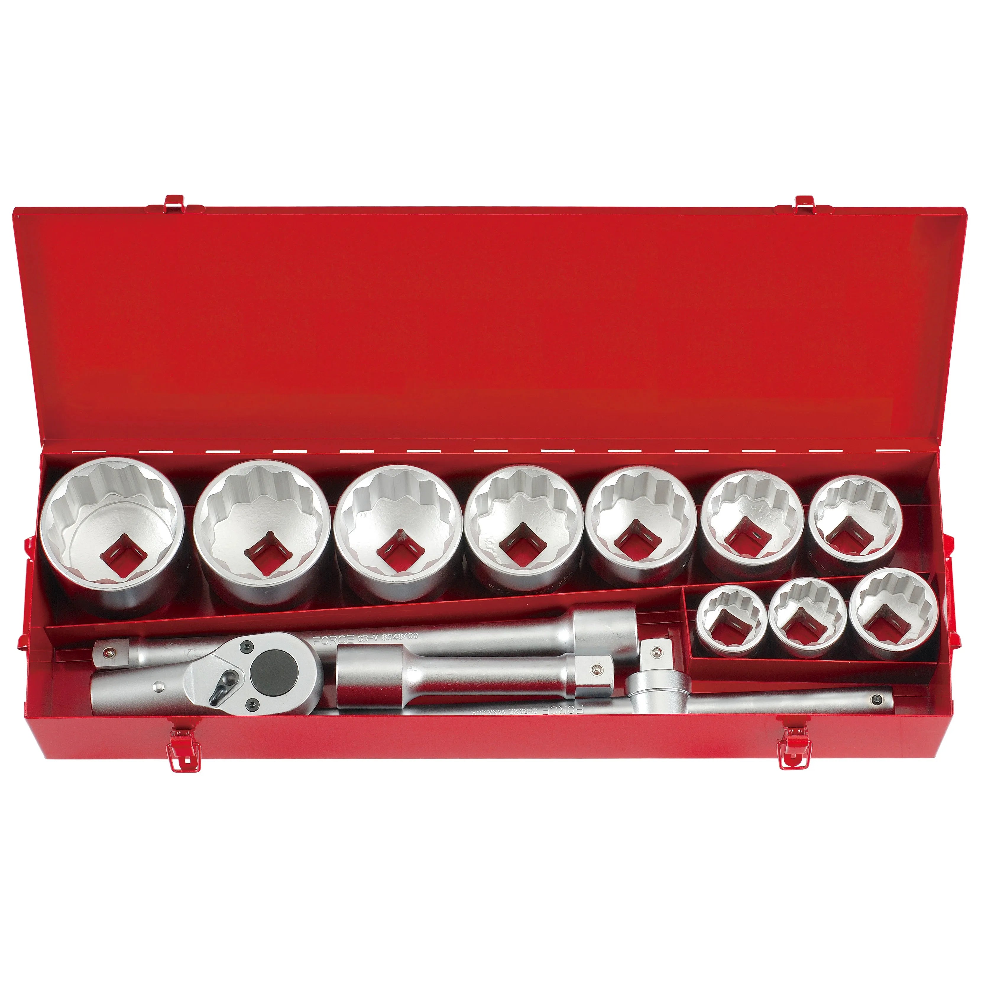 Jgo. dados []1" 36-80 mm. (8141) - FORCE