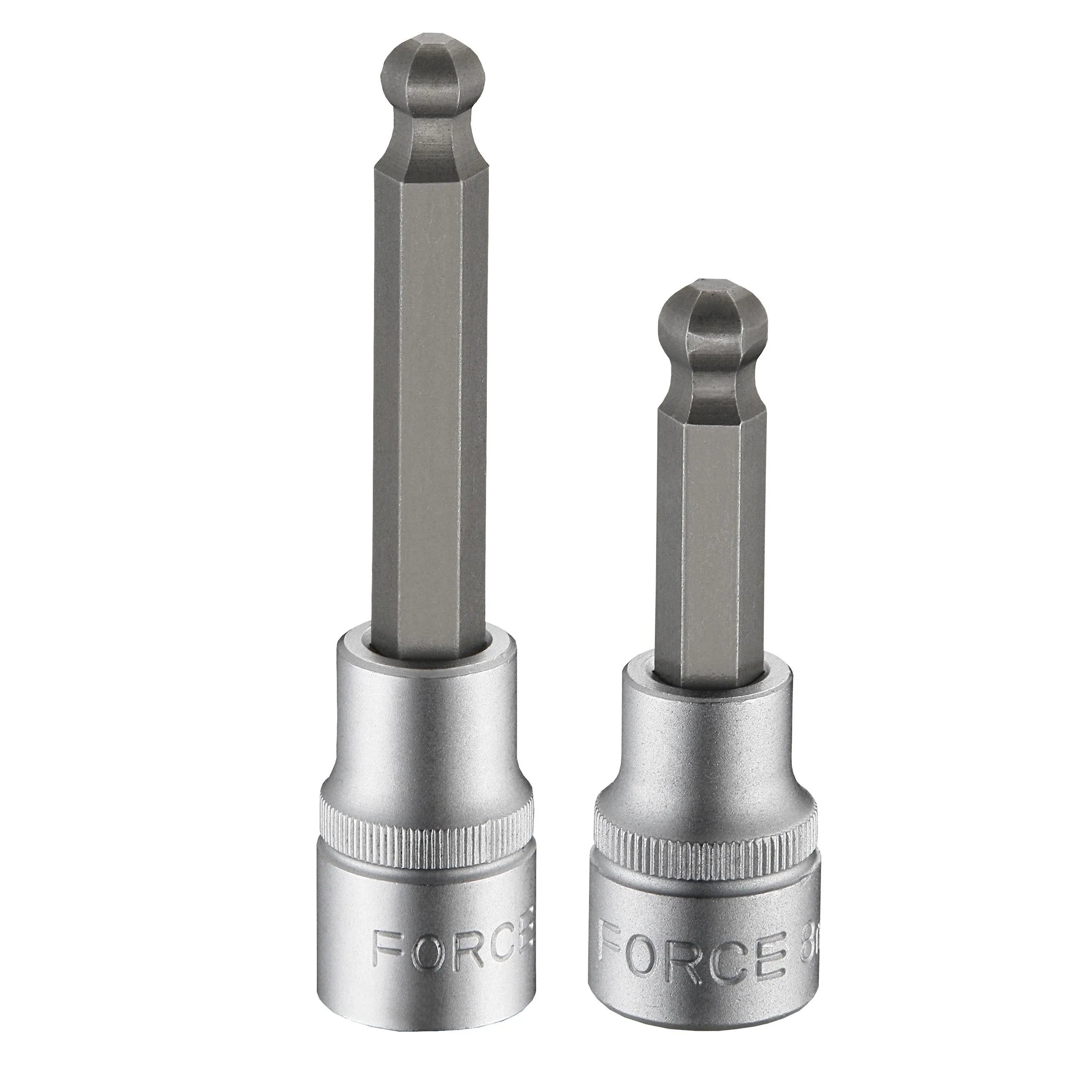 Dado allen []1/2" de  8 mm. largo bola (34510008) - FORCE