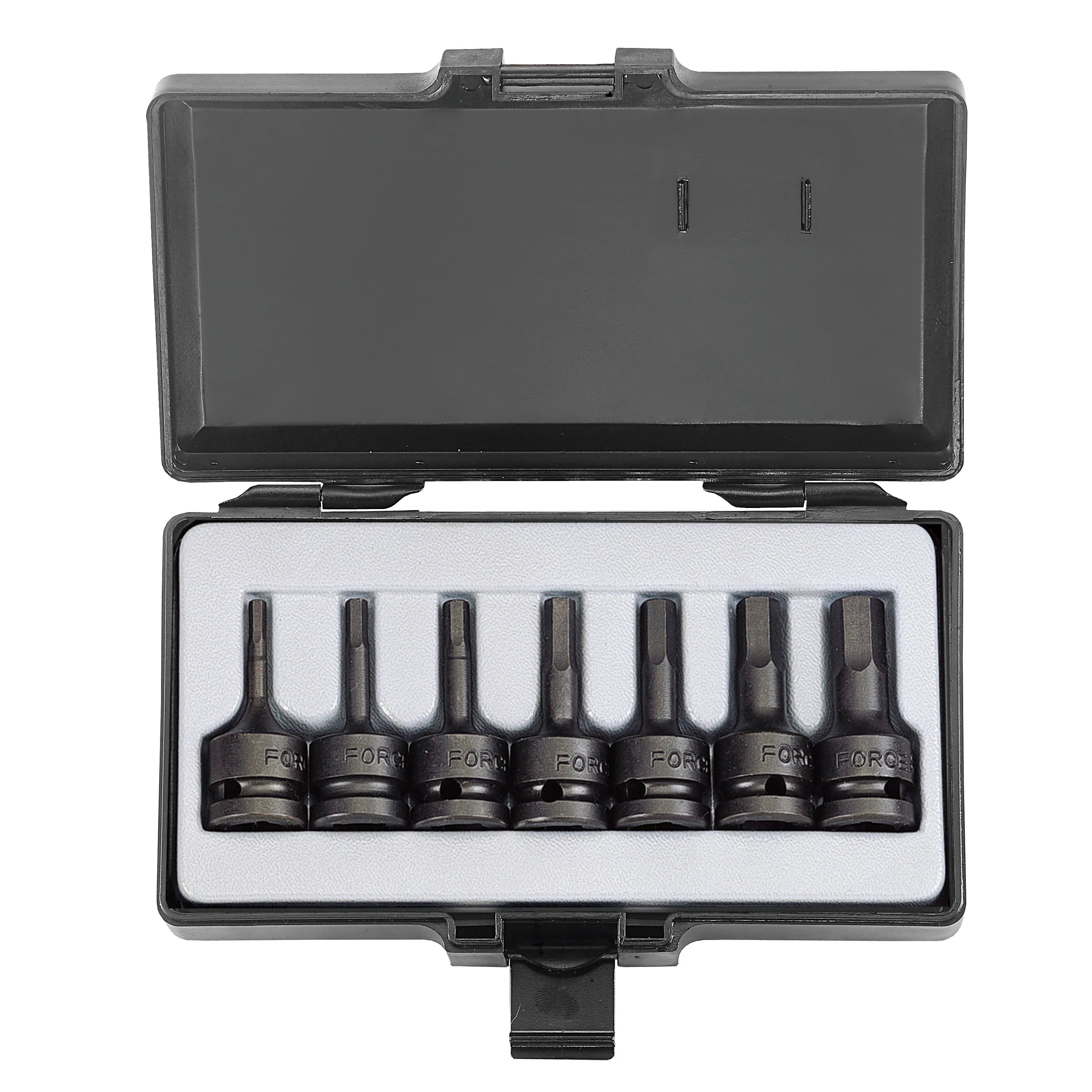 Jgo. dados []1/2" impacto allen 7 pzs. (4077) - FORCE