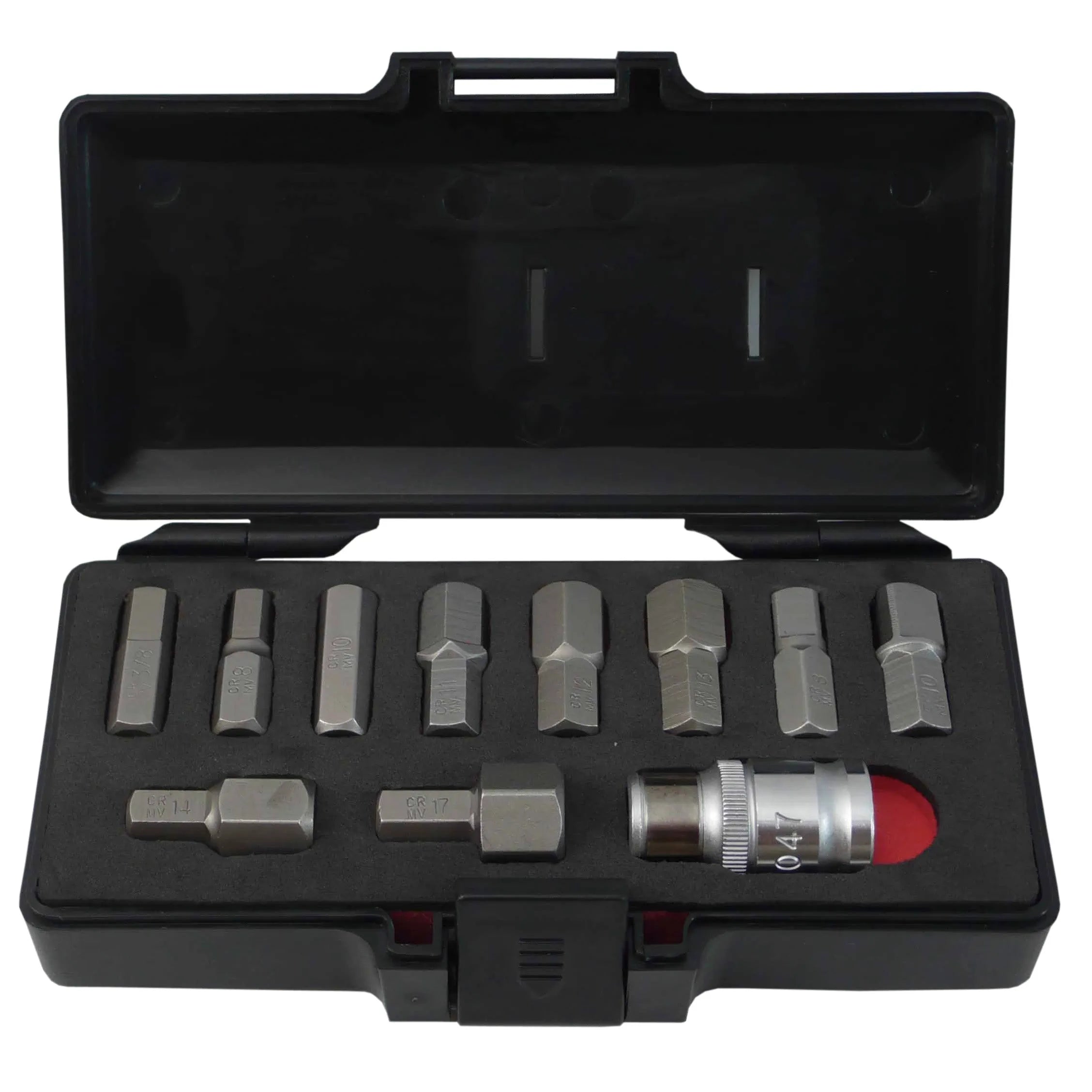 Jgo. puntas allen 8-17 mm. c/dado toma (4115) - FORCE