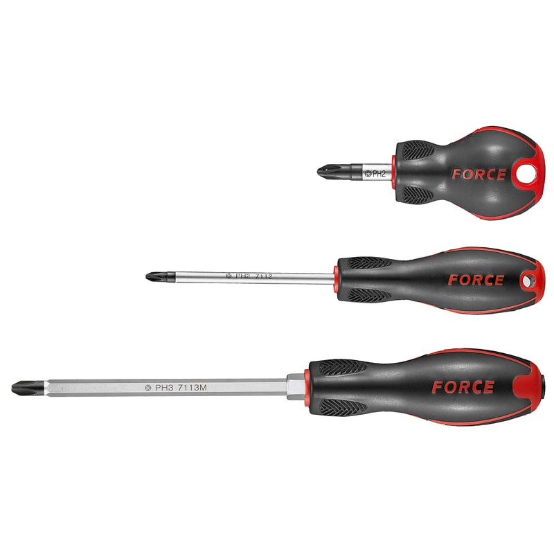 Destornillador cruz #1x80 mm. (7111b) - FORCE
