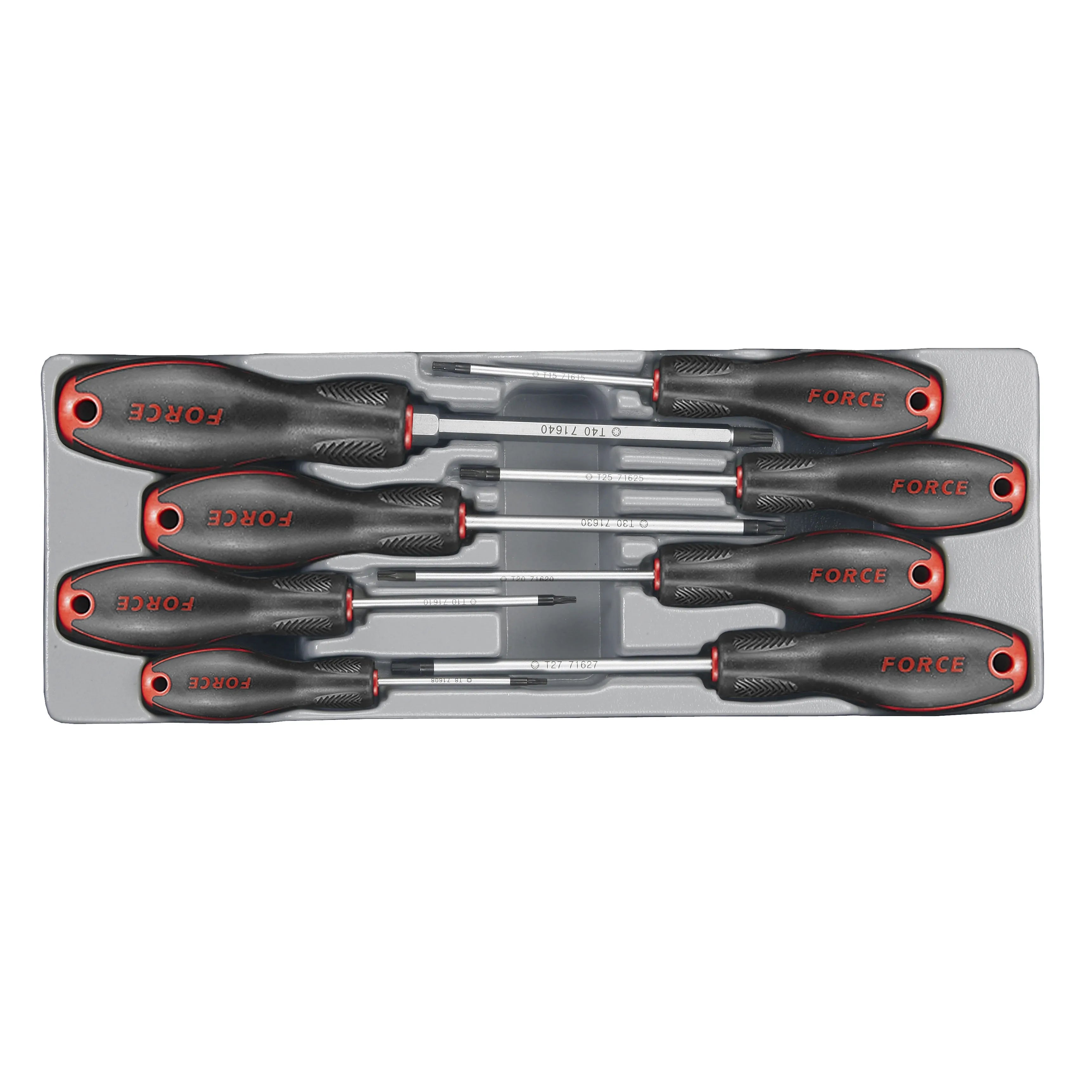 Jgo. destornilladores torx 8 pzs. (2086tb) - FORCE