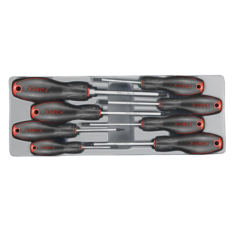 Jgo. destornilladores torx 8 pzs. (2086tb) - FORCE