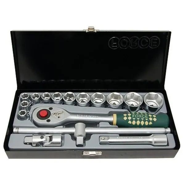 Jgo. dados []1/2" 10-32 mm.,16 pz., hexag. (4162-5 (4162-05-01 00:00:00) - FORCE