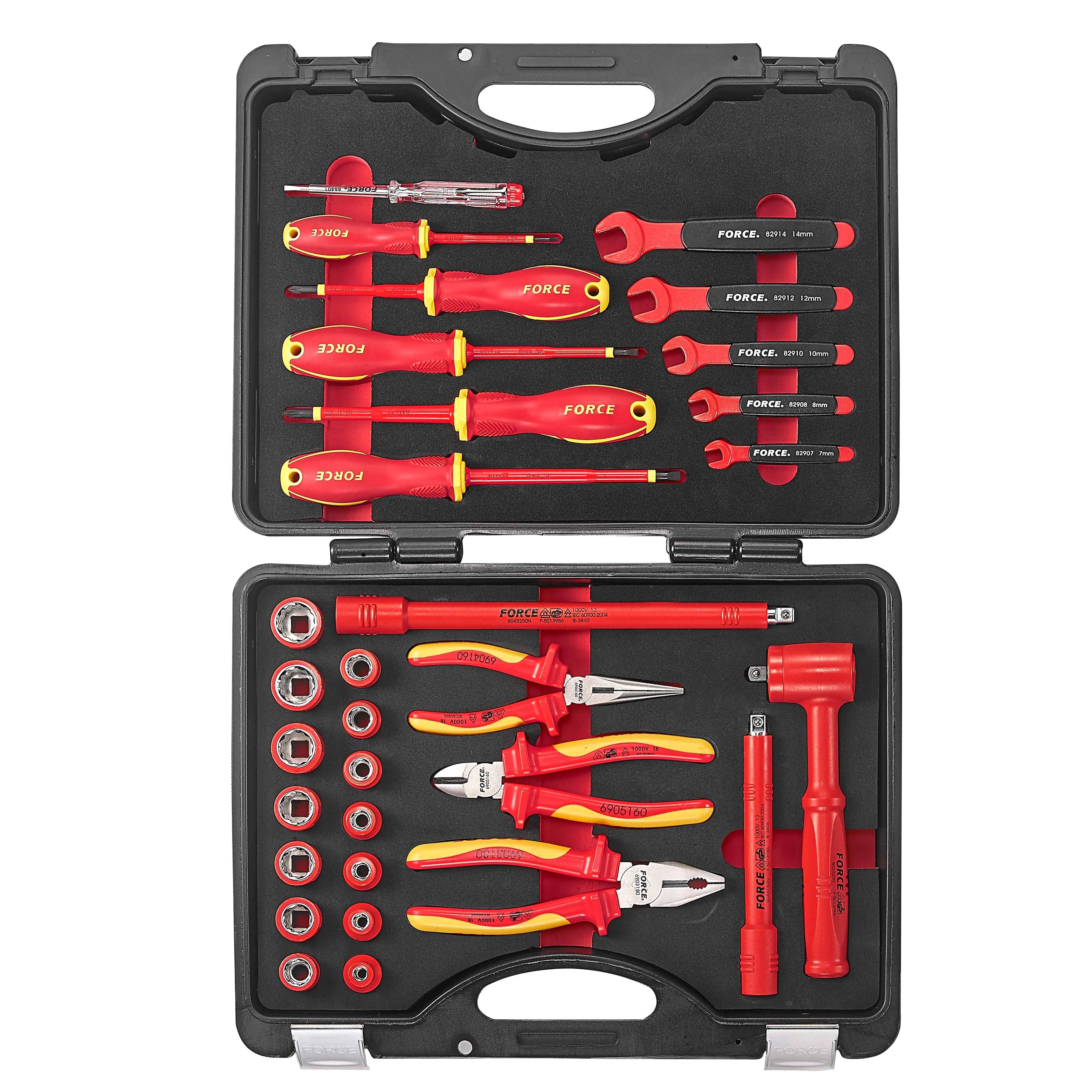 Jgo. herram. aisladas []3/8" de 31 pzs. (3313n) - FORCE