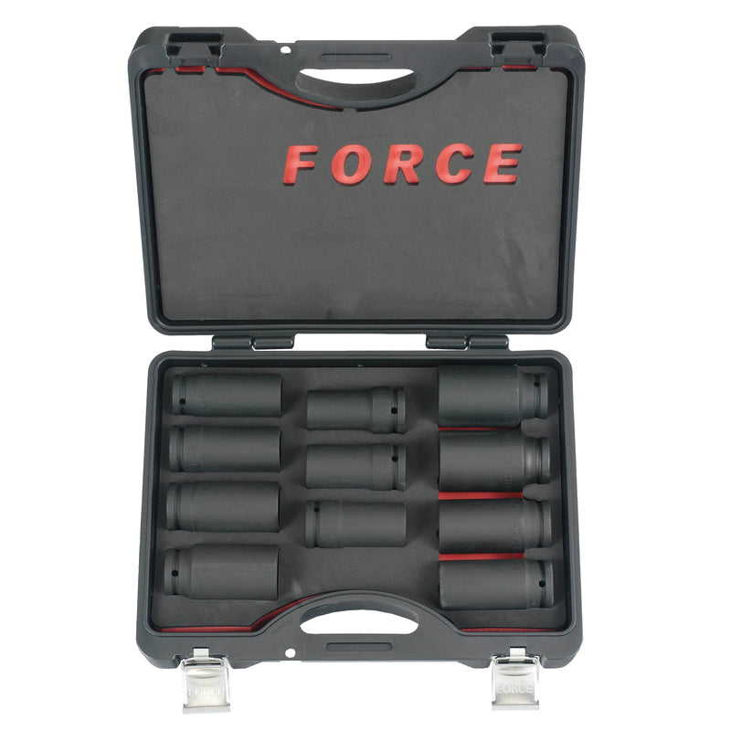 Jgo. dados de impacto 3/4 de 11 pzs. (6113) - FORCE