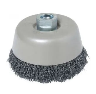 Grata copa conica 5"  ac. ondulado 5/8" (c-52/ 5/8) - HELA