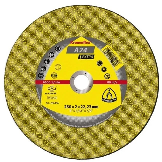 Disco de desbaste 9.0"  #a 24 extra (323017) - KLINGSPOR