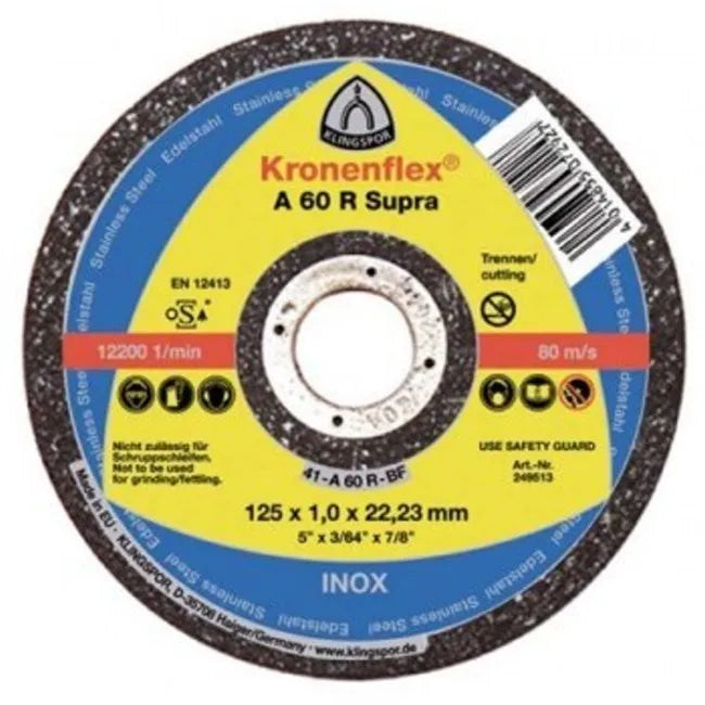 Disco corte inox. 7"x1.6 mm. #a 46 tz sp (221161) - KLINGSPOR
