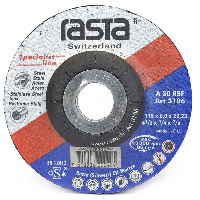 Disco desbaste 7" x 1/4" x 7/8 (3112) - RASTA