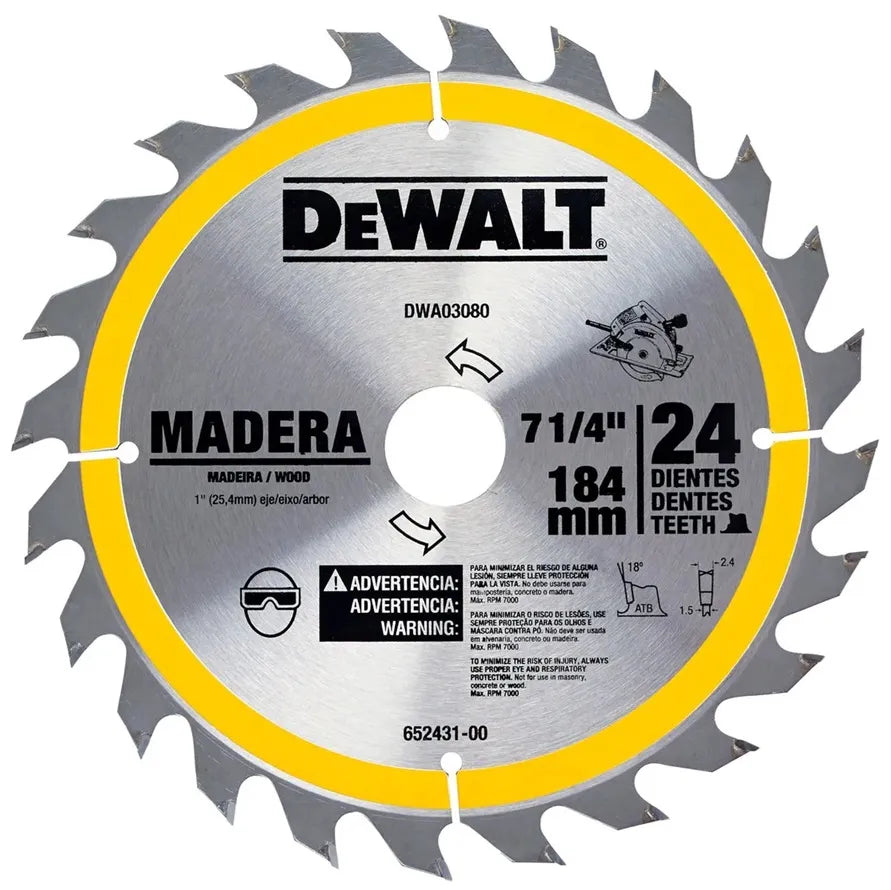 DISCO SIERRA 7 1/4 24D (DWA03080)